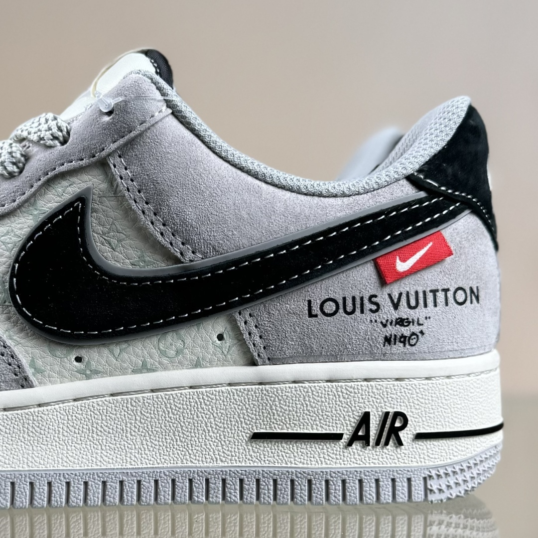 Nike Air Force 1'07 Low LV联名 猪八米灰黑 空军一号低帮休闲板鞋 MZ9588-810