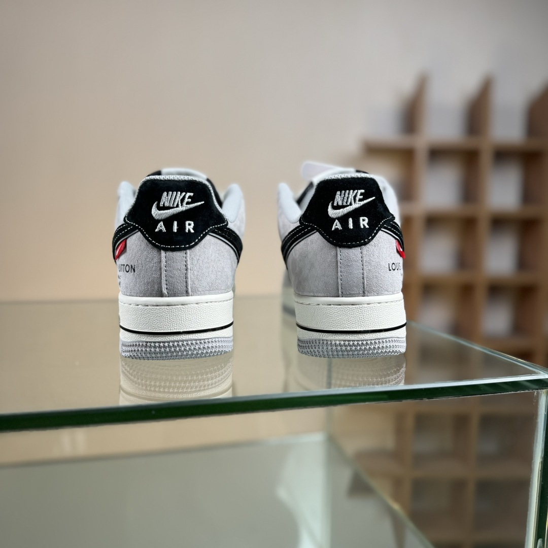 Nike Air Force 1'07 Low LV联名 猪八米灰黑 空军一号低帮休闲板鞋 MZ9588-810