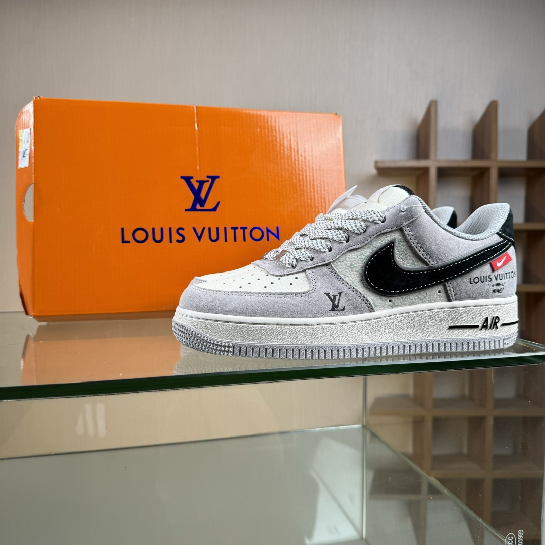 Nike Air Force 1'07 Low LV联名 猪八米灰黑 空军一号低帮休闲板鞋 MZ9588-810