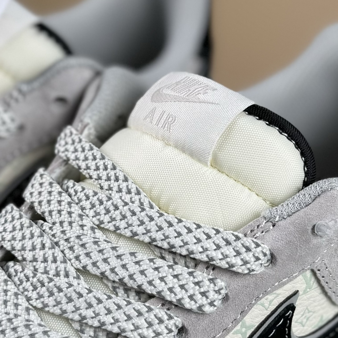 Nike Air Force 1'07 Low LV联名 猪八米灰黑 空军一号低帮休闲板鞋 MZ9588-810