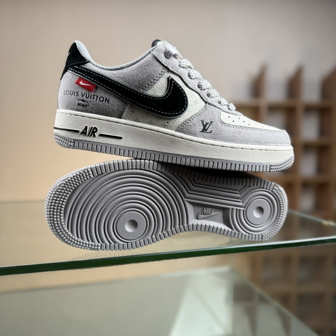 Nike Air Force 1'07 Low LV联名 猪八米灰黑 空军一号低帮休闲板鞋 MZ9588-810