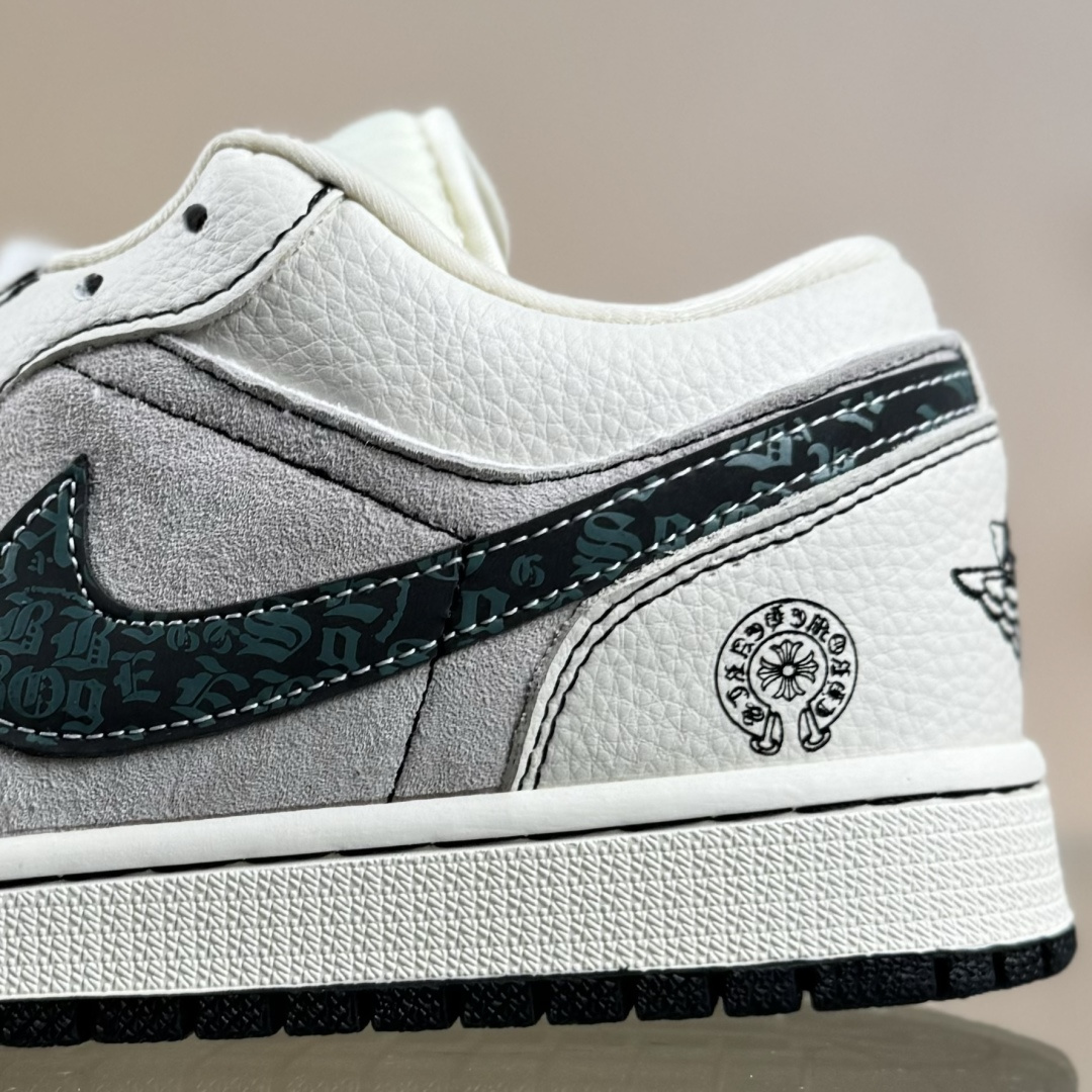 Air Jordan 1 Retro Low 十字架 白灰小勾 QR2025-004