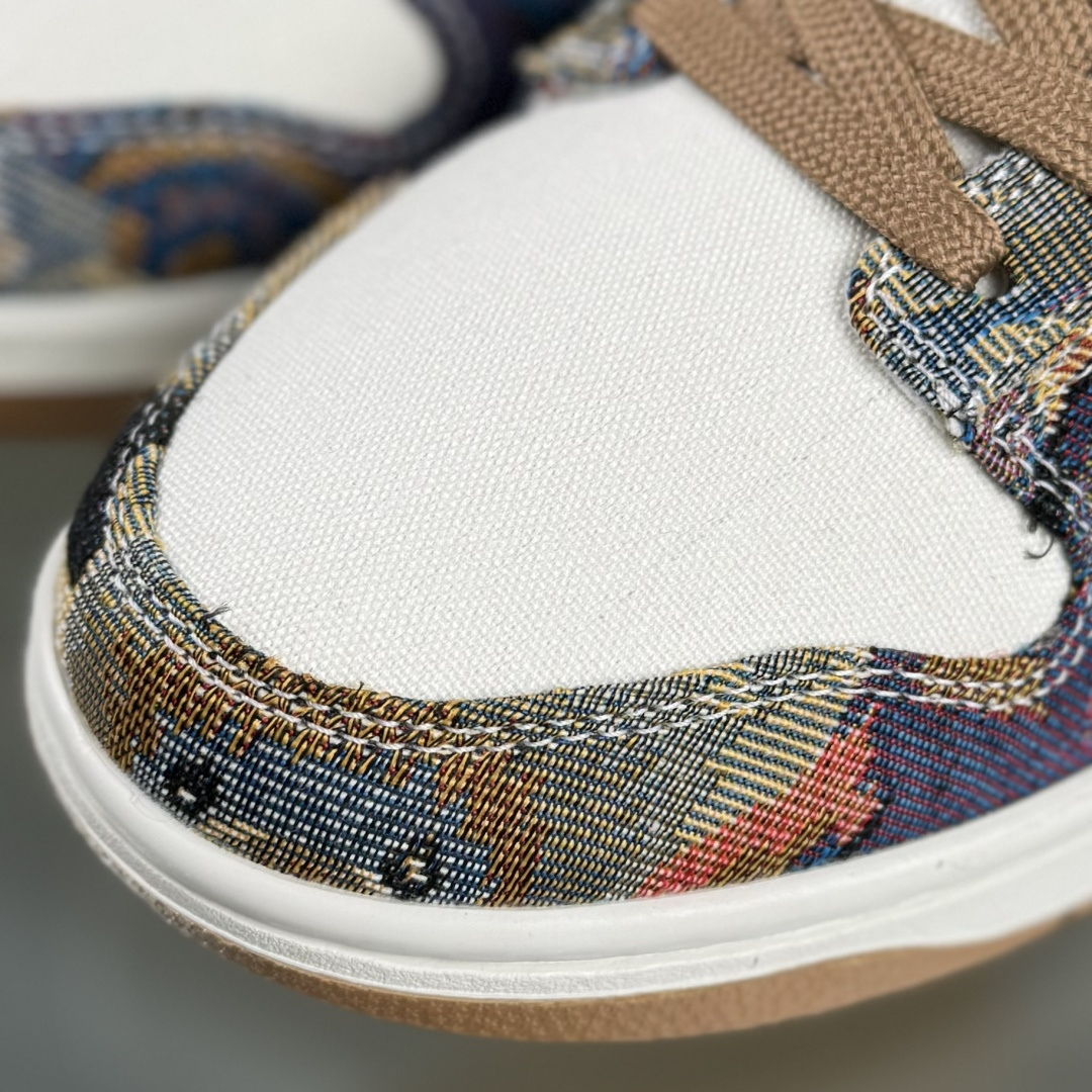 Nike SB Dunk Low 复古织布小熊 高端定制 低帮休闲板鞋 SC0601-459