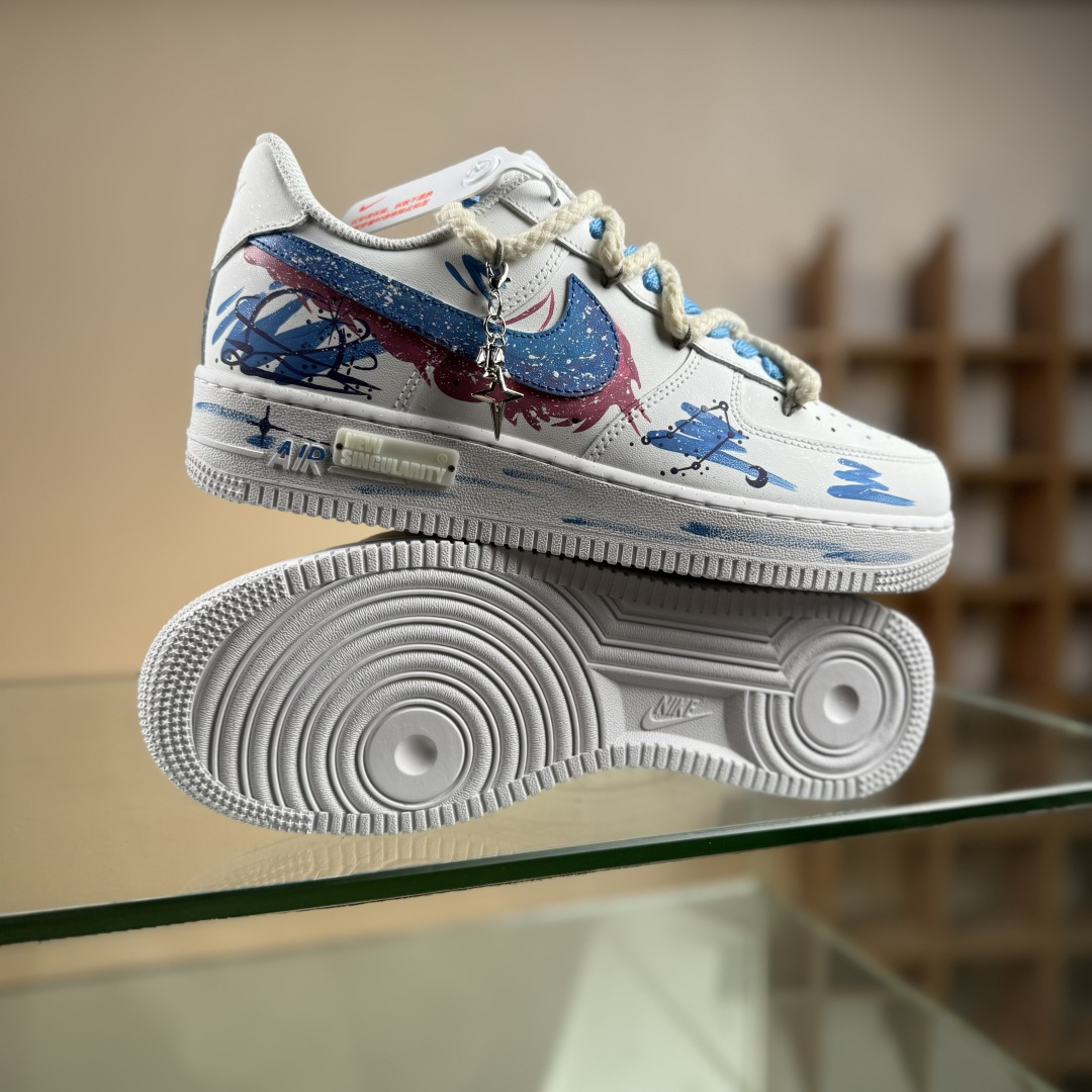Nike Air Force 1'07 Low ”Libra” 手绘涂鸦十二星座系列 天秤座 空军一号低帮休闲板鞋