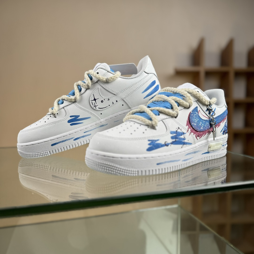 Nike Air Force 1'07 Low ”Libra” 手绘涂鸦十二星座系列 天秤座 空军一号低帮休闲板鞋