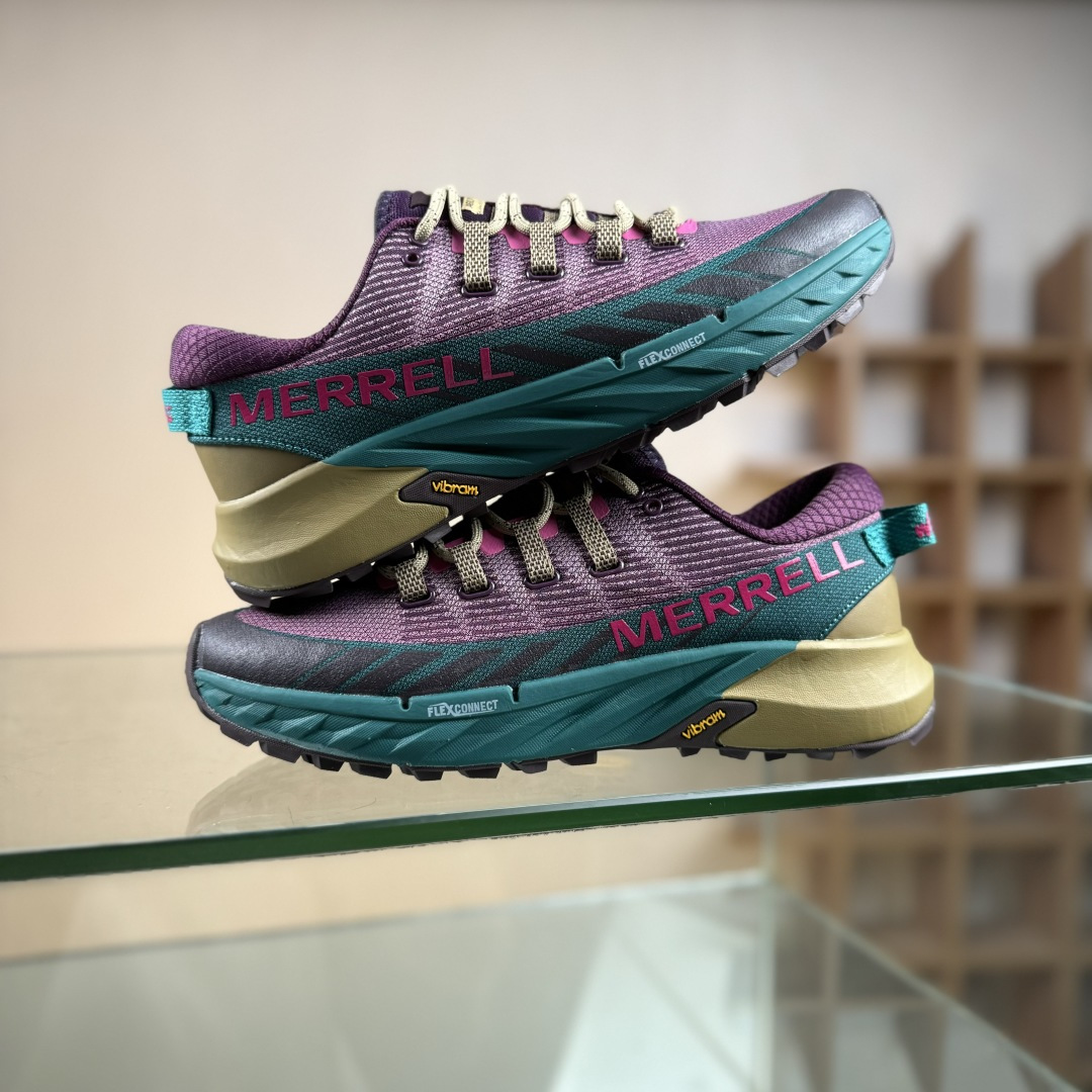 WILD THINGS × MERRELL迈乐 AGILITY PEAK 4 简约舒适蜂鸟户外越野跑步鞋 J068323