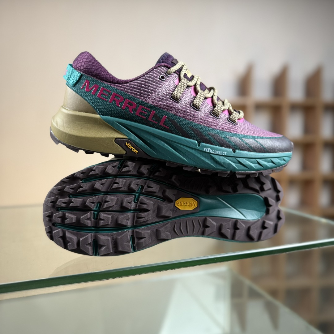 WILD THINGS × MERRELL迈乐 AGILITY PEAK 4 简约舒适蜂鸟户外越野跑步鞋 J068323