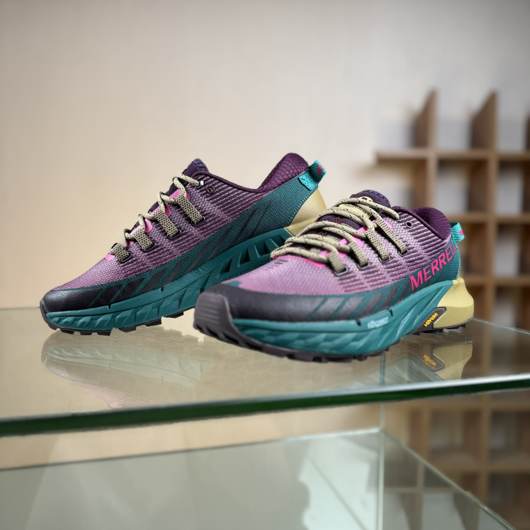 WILD THINGS × MERRELL迈乐 AGILITY PEAK 4 简约舒适蜂鸟户外越野跑步鞋 J068323