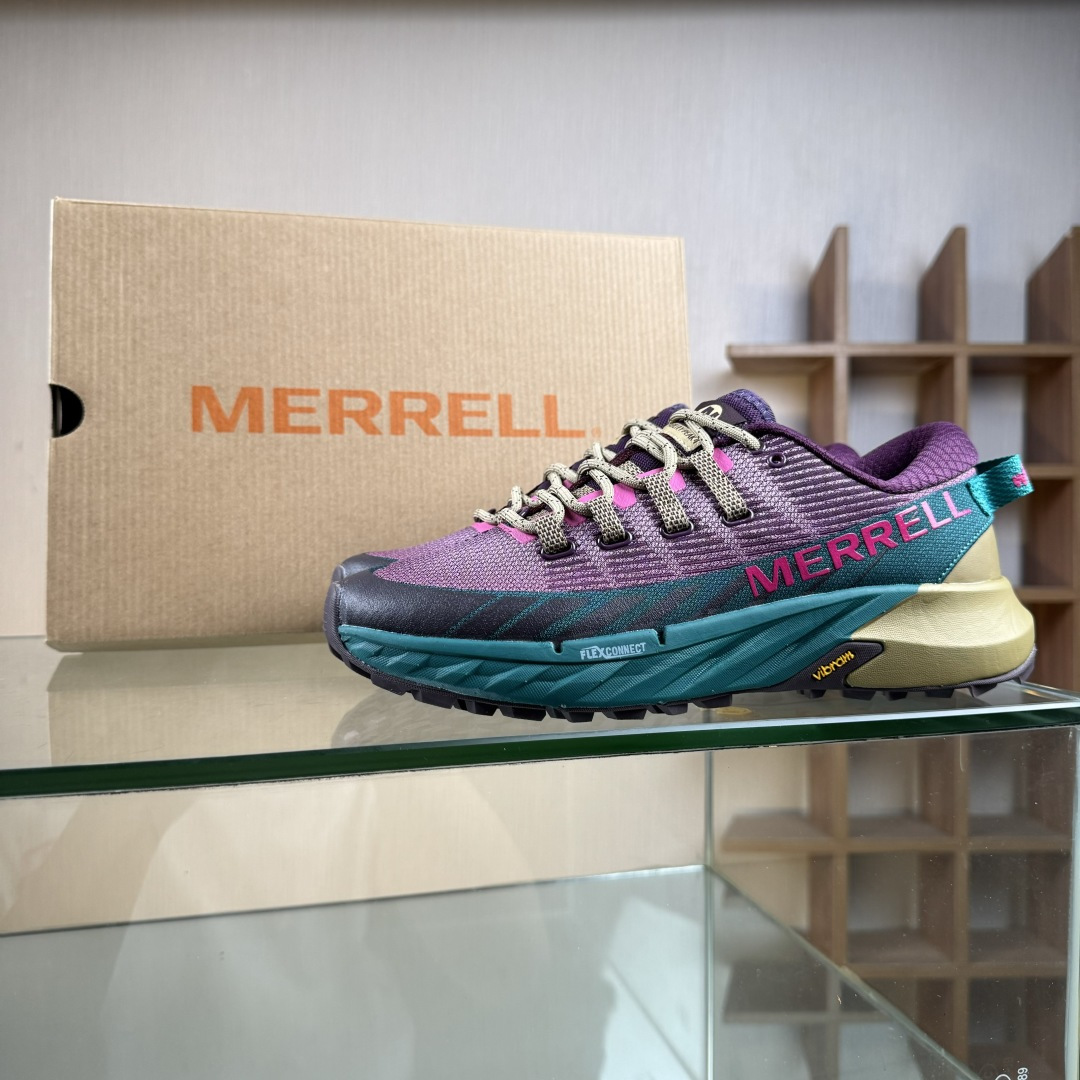 WILD THINGS × MERRELL迈乐 AGILITY PEAK 4 简约舒适蜂鸟户外越野跑步鞋 J068323