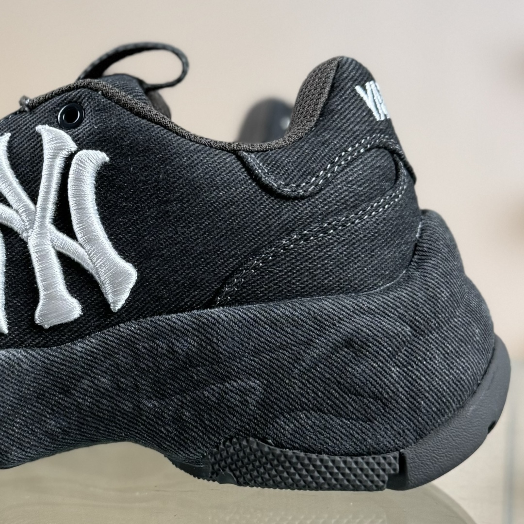 MLB BIGBALL CHUNKY VINTAGE CURSIVE 潮流百搭 厚底增高 牛仔舒适休闲鞋 防滑耐磨 低帮 老爹鞋 3ASHA025N