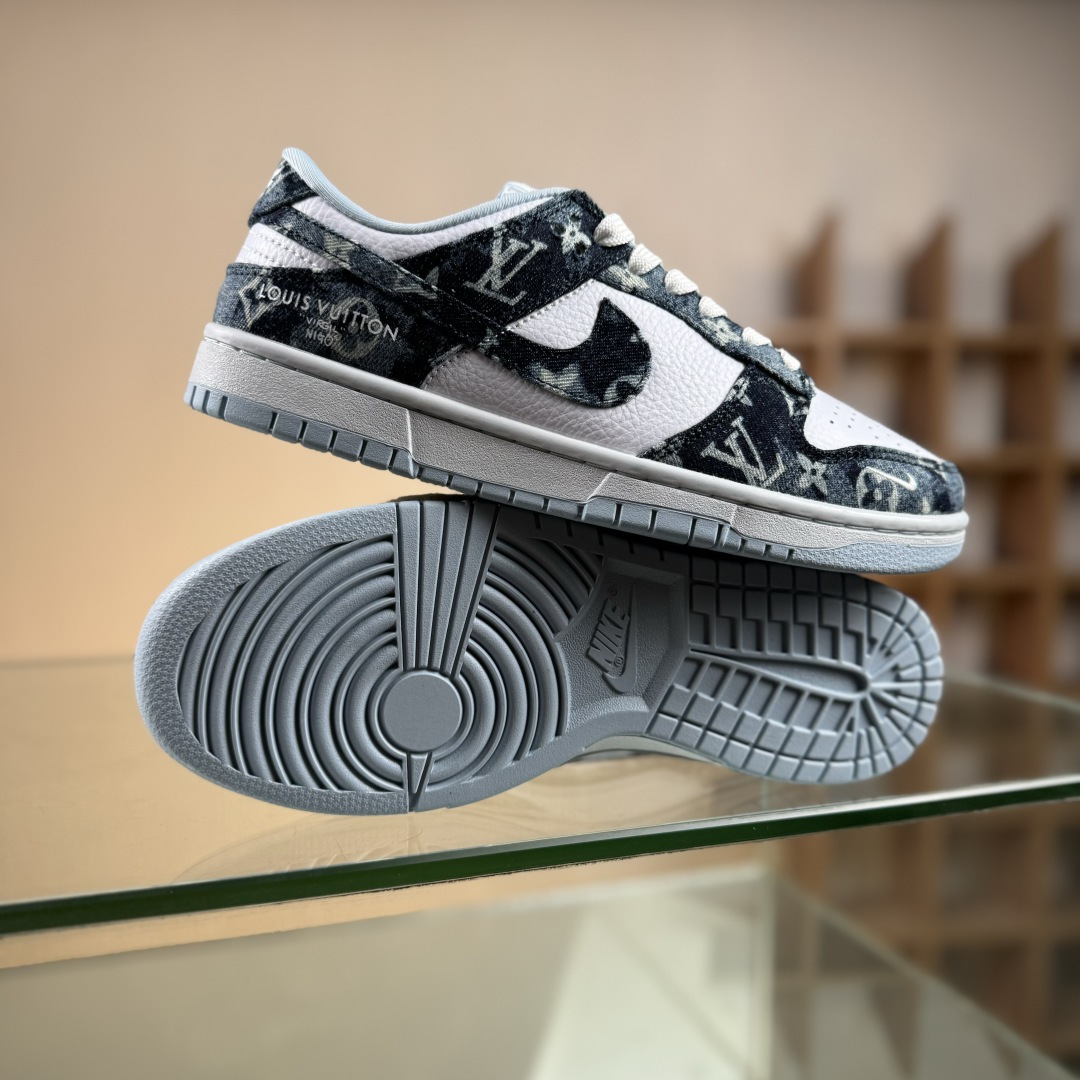 Nike SB Dunk Low LV联名 扎染牛仔 周年高端定制 低帮休闲板鞋 SC0601-475