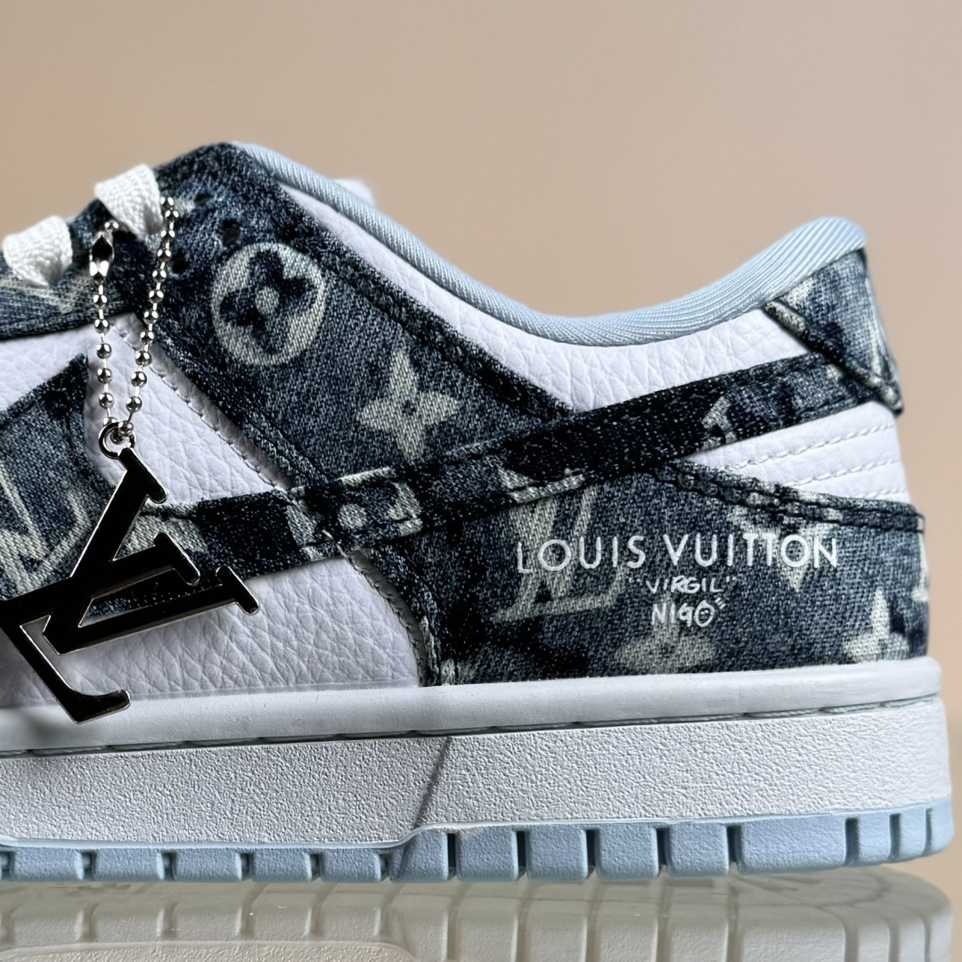 Nike SB Dunk Low LV联名 扎染牛仔 周年高端定制 低帮休闲板鞋 SC0601-475