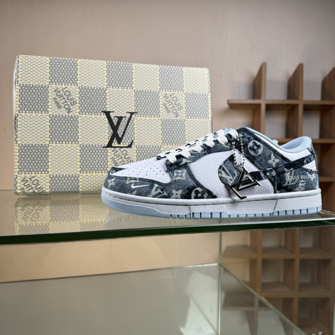Nike SB Dunk Low LV联名 扎染牛仔 周年高端定制 低帮休闲板鞋 SC0601-475