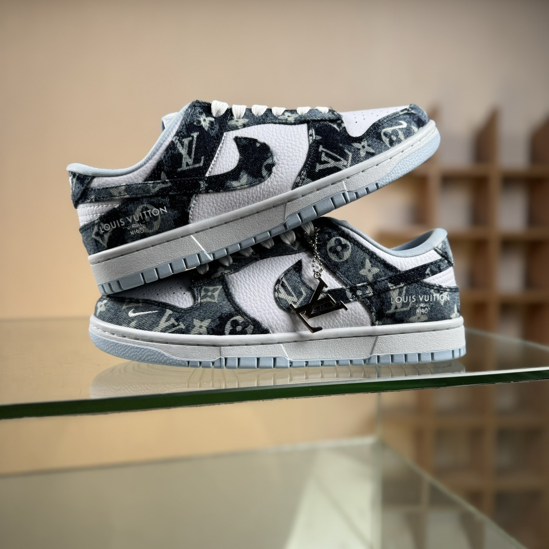 Nike SB Dunk Low LV联名 扎染牛仔 周年高端定制 低帮休闲板鞋 SC0601-475