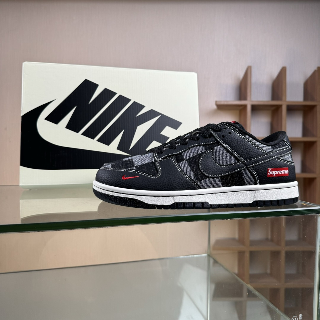 Nike SB Dunk Low Sup联名 黑灰格调 高端定制 低帮休闲板鞋 SC0601-462