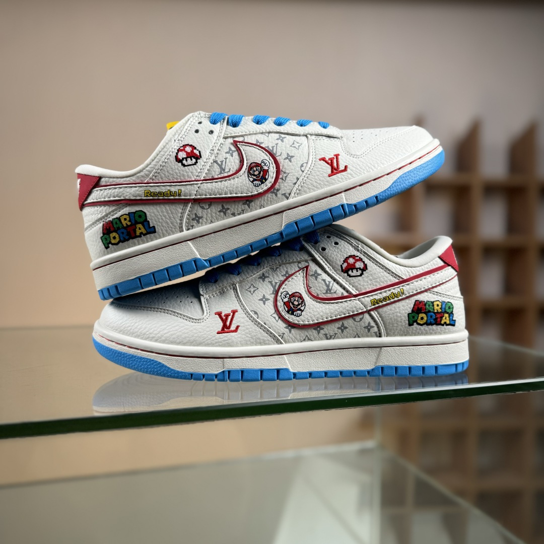 Nike SB Dunk Low 马里奥 三方联名 高端定制 低帮休闲板鞋 SC0601-472