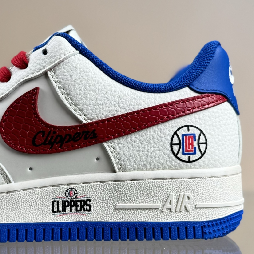 Nike Air Force 1'07 Low NBA联名 快船米蓝红 空军一号低帮休闲板鞋 QW5606-274