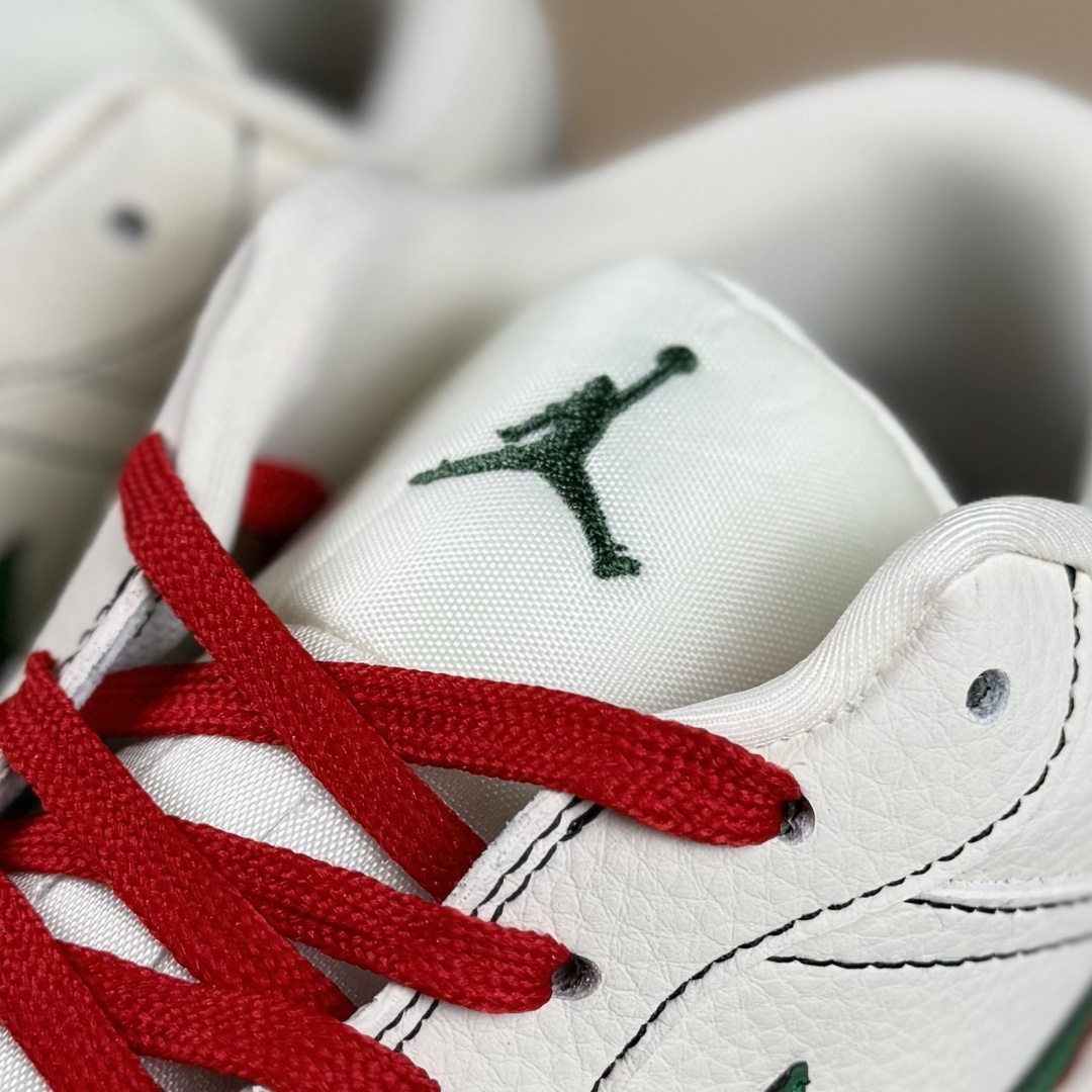 Air Jordan 1 Low AJ1 乔1 “古驰联名---奶白拼接红绿”高端定制 低帮复古篮球鞋 LD2025-003