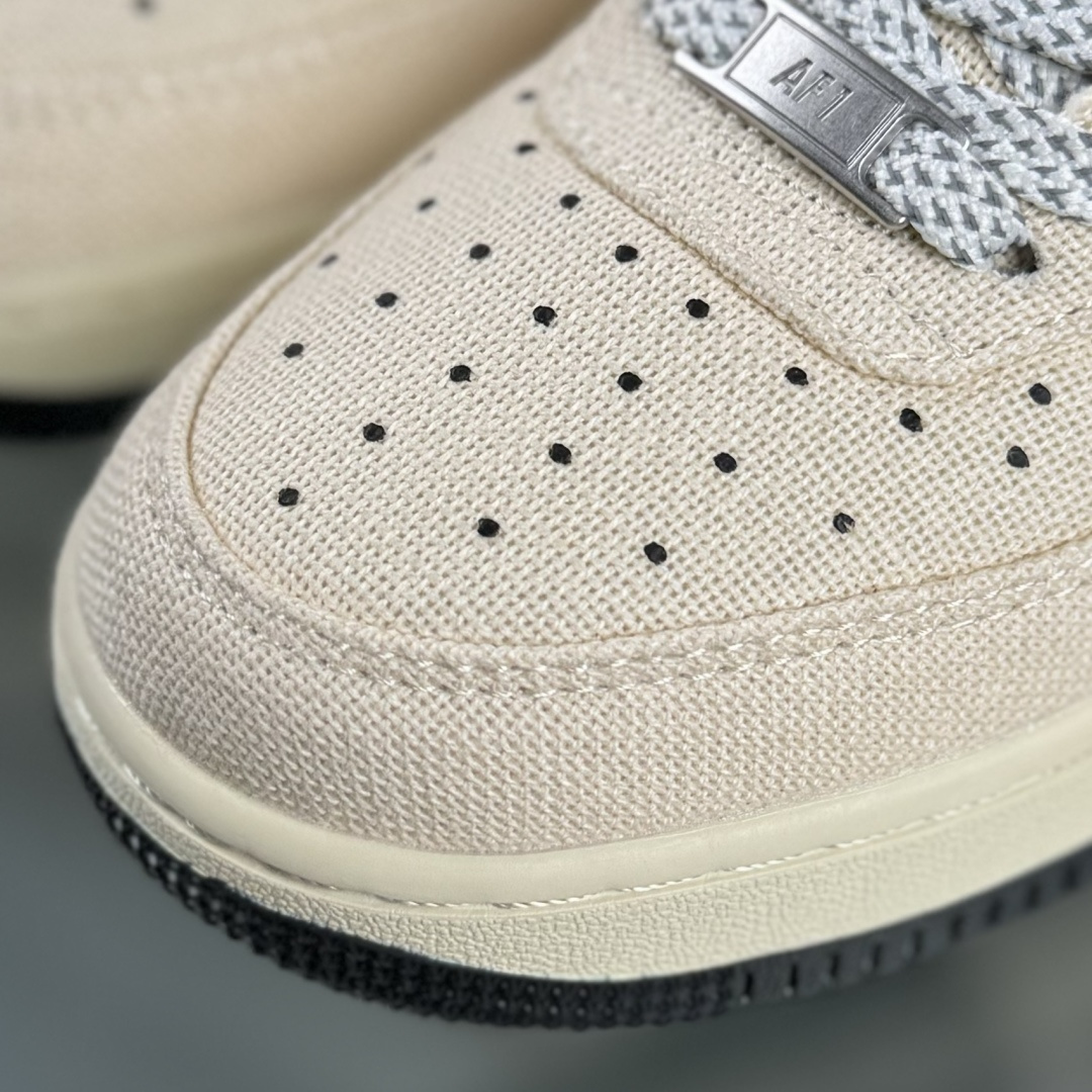 Nike Air Force 1'07 Low 斯图西联名 米黑帆布 空军一号低帮休闲板鞋 XX3168-155