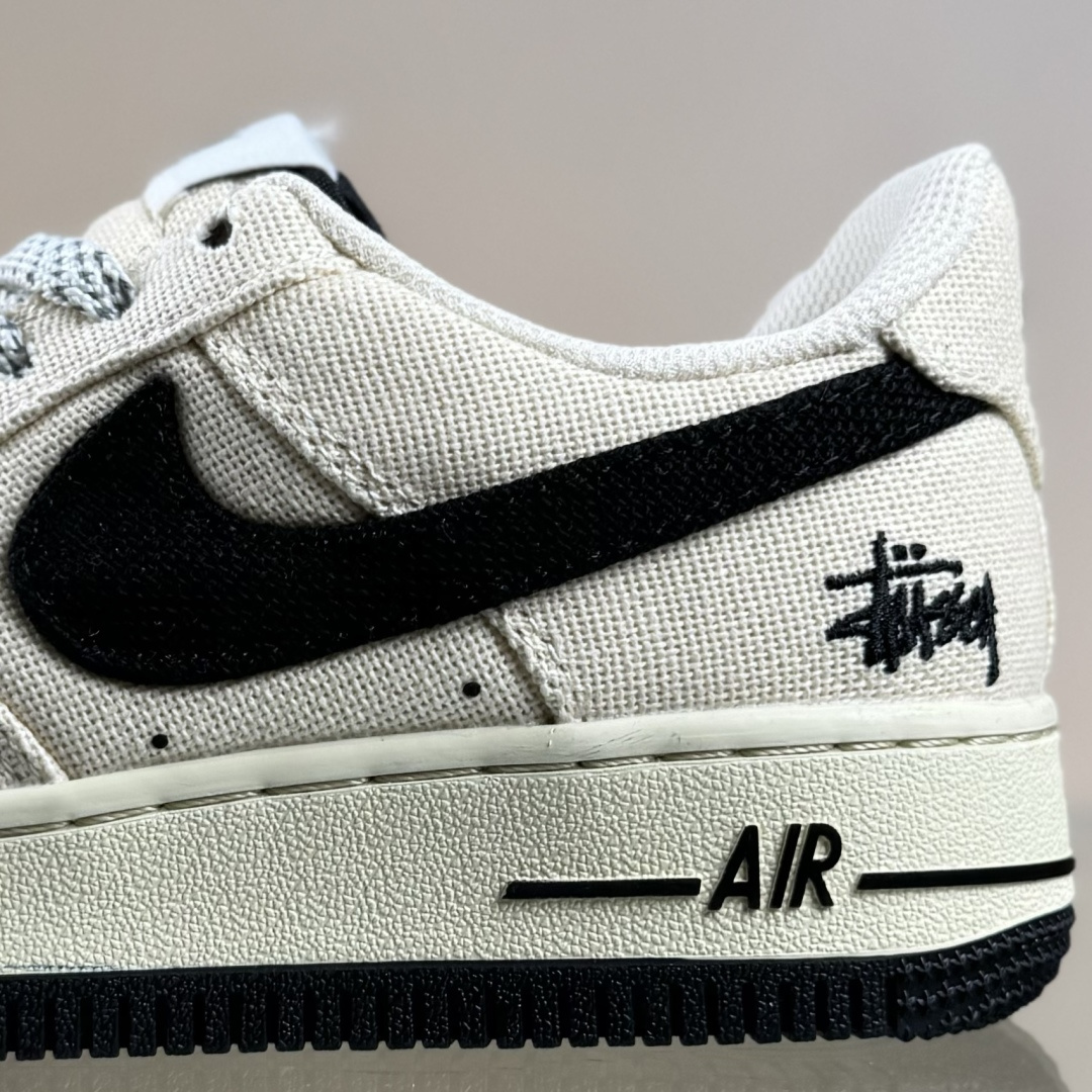 Nike Air Force 1'07 Low 斯图西联名 米黑帆布 空军一号低帮休闲板鞋 XX3168-155