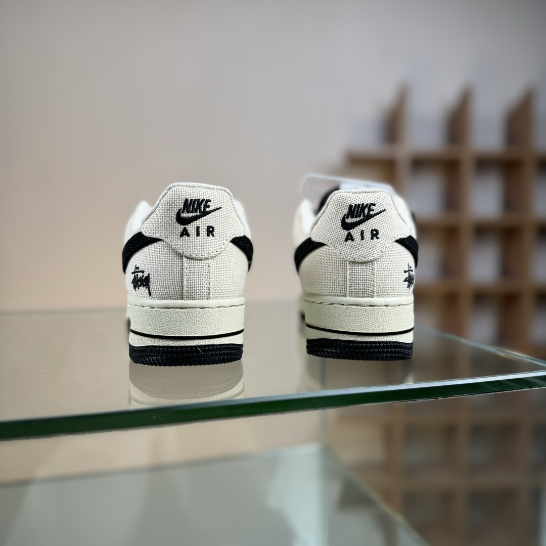 Nike Air Force 1'07 Low 斯图西联名 米黑帆布 空军一号低帮休闲板鞋 XX3168-155