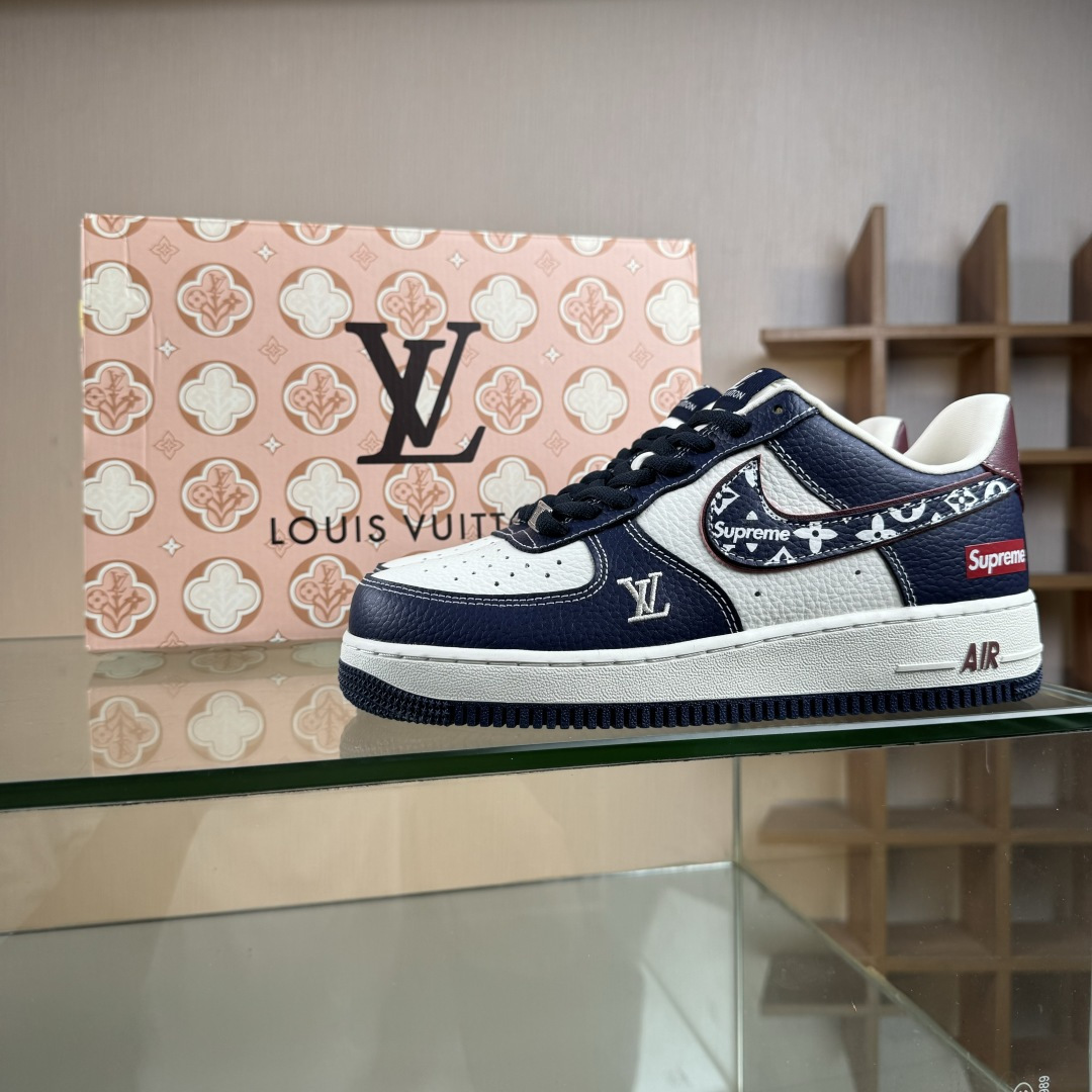 Nike Air Force 1'07 Low Sup三方联名 白蓝酒红 空军一号低帮休闲板鞋 YF9511-801