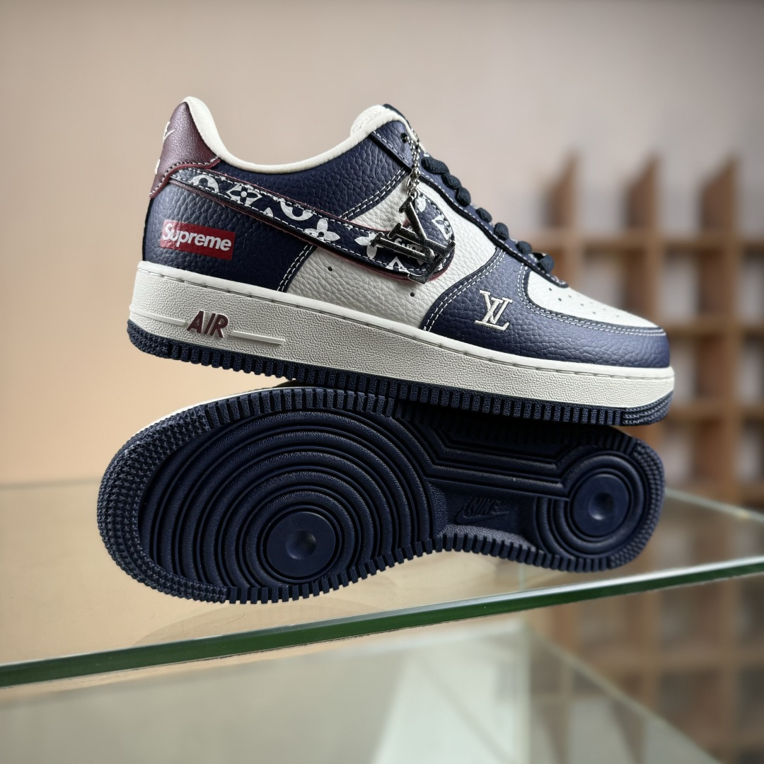 Nike Air Force 1'07 Low Sup三方联名 白蓝酒红 空军一号低帮休闲板鞋 YF9511-801