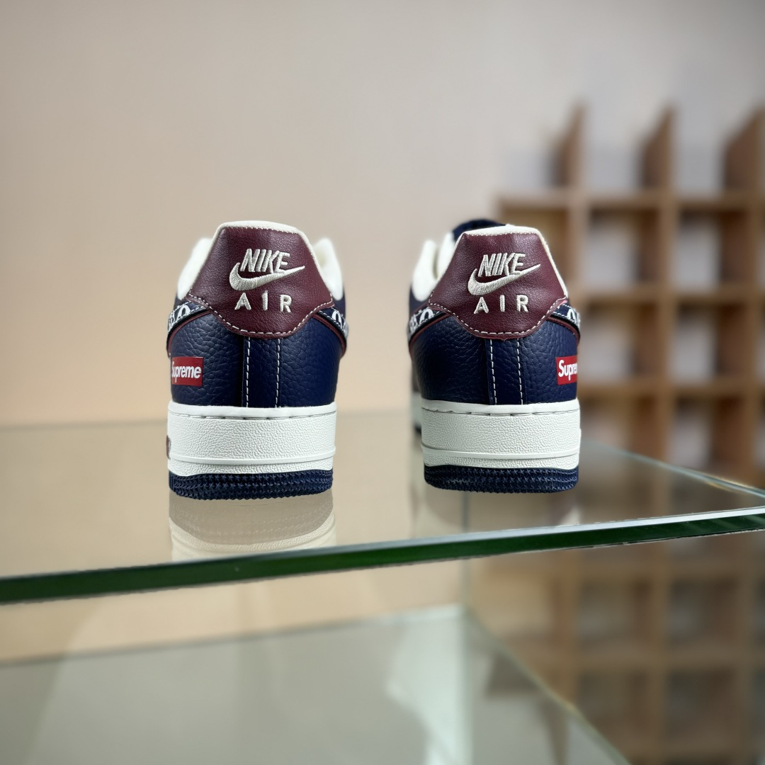 Nike Air Force 1'07 Low Sup三方联名 白蓝酒红 空军一号低帮休闲板鞋 YF9511-801