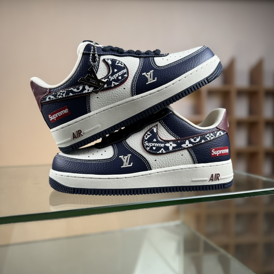 Nike Air Force 1'07 Low Sup三方联名 白蓝酒红 空军一号低帮休闲板鞋 YF9511-801