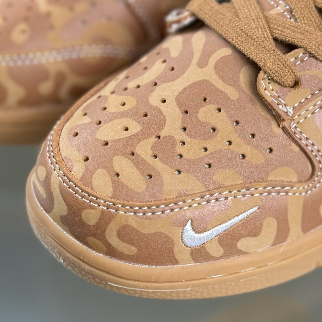 Nike SB Dunk Low x BAPE 棕白小勾 LW1818-121