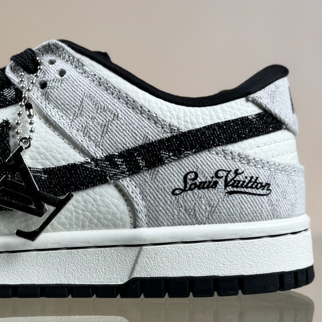 Nike SB Dunk Low LV联名 黑灰牛仔 高端定制 低帮休闲板鞋 SC0601-473