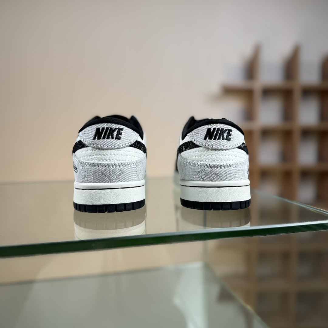 Nike SB Dunk Low LV联名 黑灰牛仔 高端定制 低帮休闲板鞋 SC0601-473