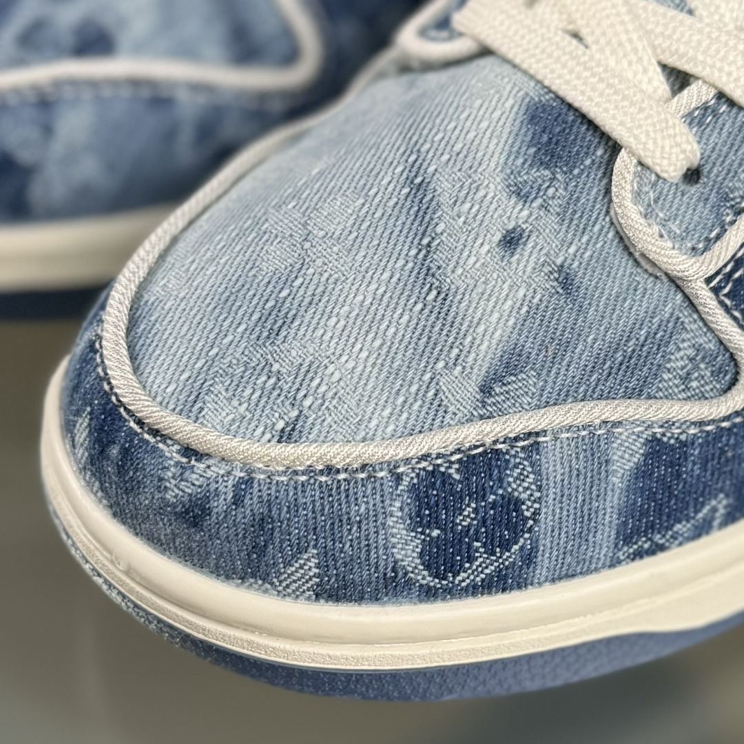 Nike SB Dunk Low LV联名 淡蓝牛仔 周年高端定制 低帮休闲板鞋 SC0601-468