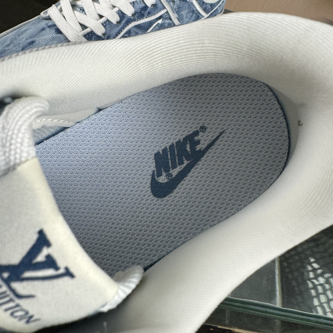 Nike SB Dunk Low LV联名 淡蓝牛仔 周年高端定制 低帮休闲板鞋 SC0601-468