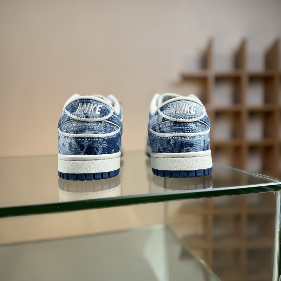 Nike SB Dunk Low LV联名 淡蓝牛仔 周年高端定制 低帮休闲板鞋 SC0601-468