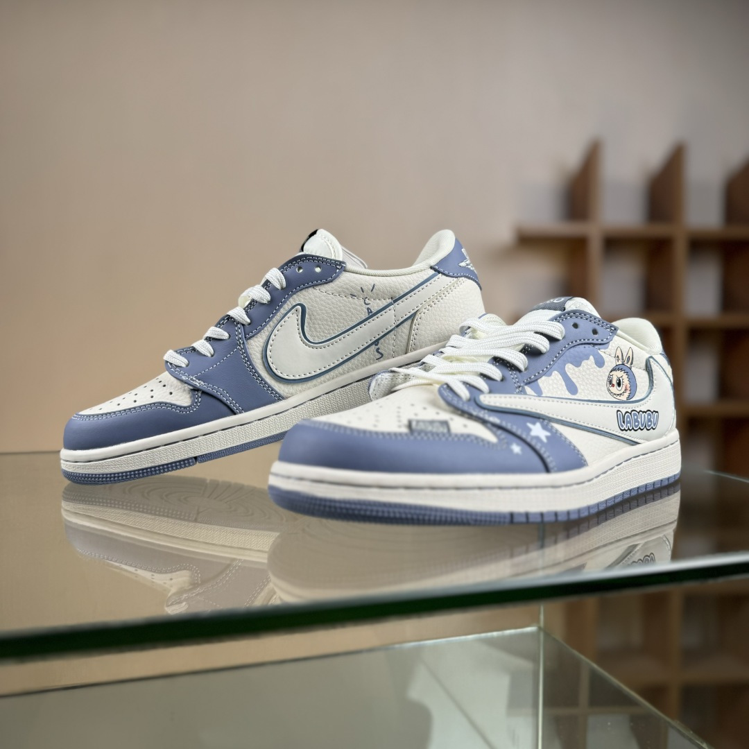 Nike Air Jordan 1 x Travis Scott AJ1倒勾 乔一倒钩 ‘DIY’定制 耐克 低帮文化篮球鞋 DZ5899-018