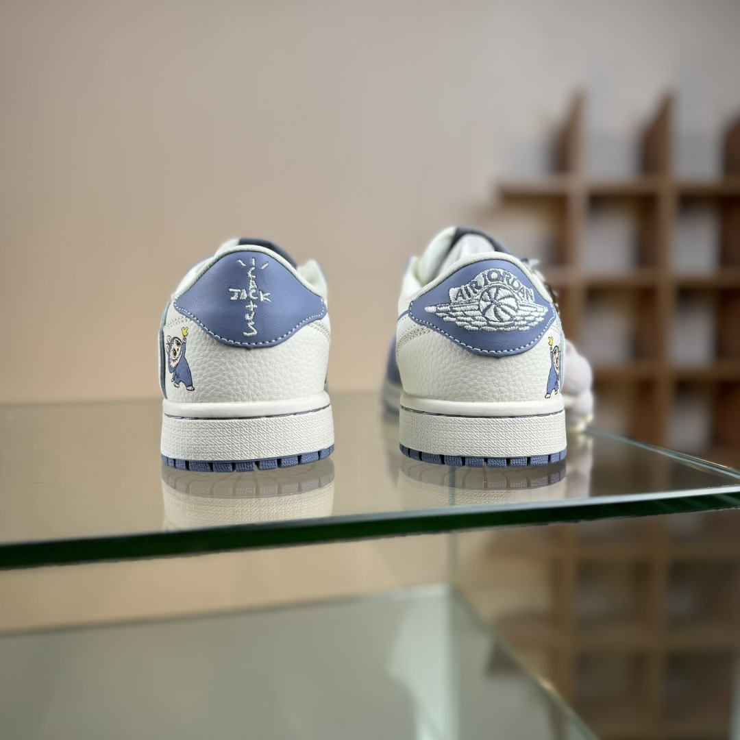 Nike Air Jordan 1 x Travis Scott AJ1倒勾 乔一倒钩 ‘DIY’定制 耐克 低帮文化篮球鞋 DZ5899-018