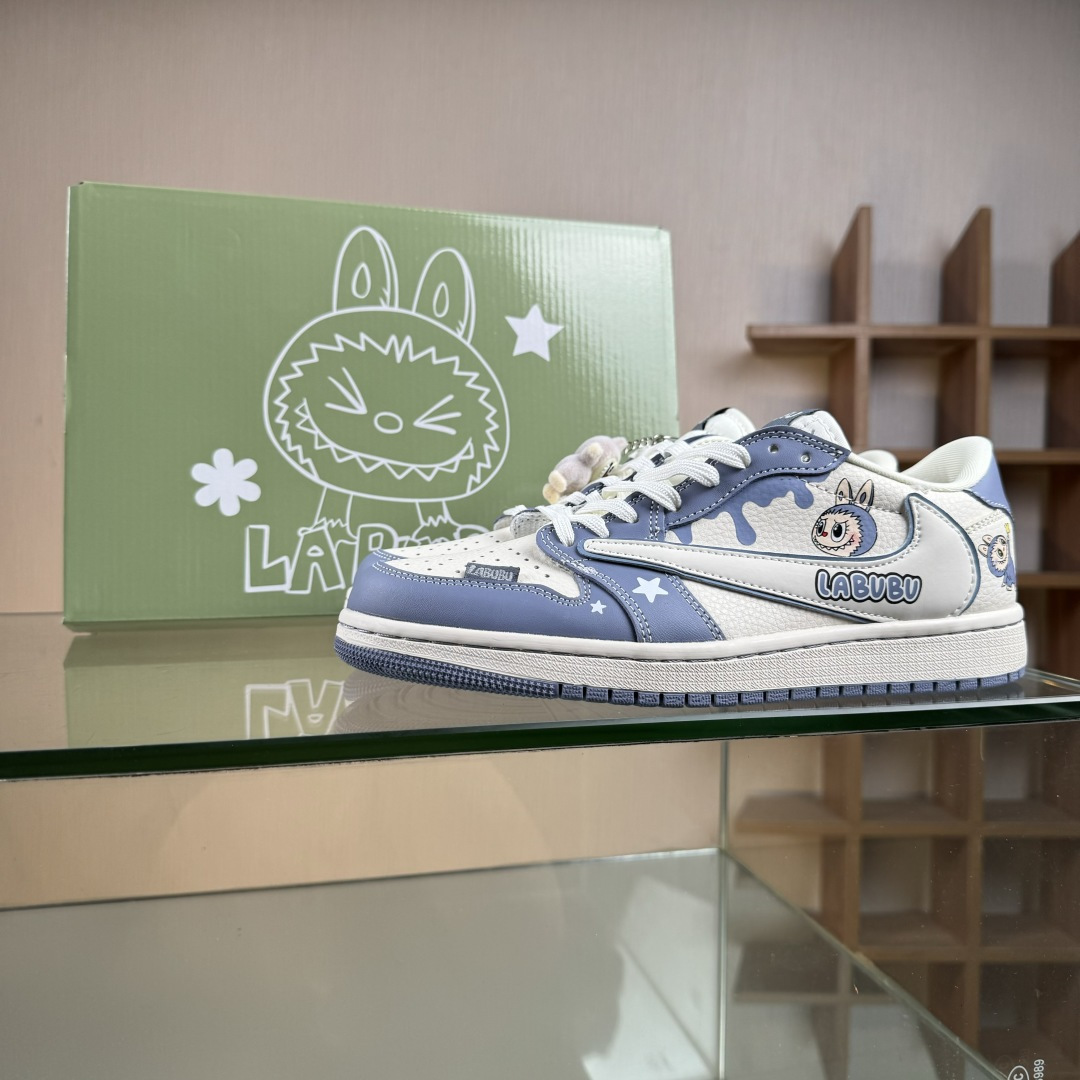 Nike Air Jordan 1 x Travis Scott AJ1倒勾 乔一倒钩 ‘DIY’定制 耐克 低帮文化篮球鞋 DZ5899-018