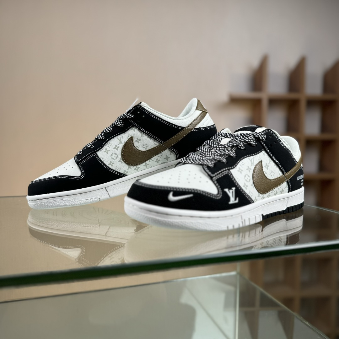 Nike SB Dunk Low x Louis Vuitton 黑白小勾满天星 CS1688-130