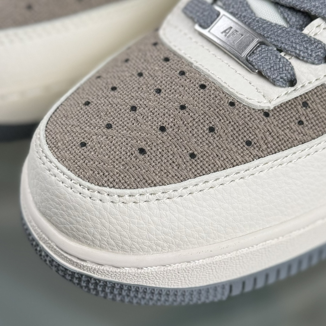 Nike Air Force 1'07 Low Supreme联名 米灰帆布 空军一号低帮休闲板鞋 XX3168-210