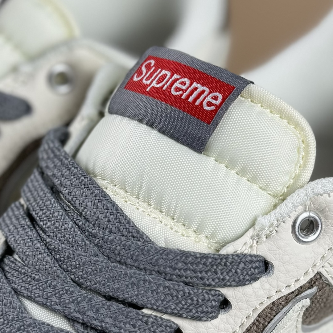 Nike Air Force 1'07 Low Supreme联名 米灰帆布 空军一号低帮休闲板鞋 XX3168-210