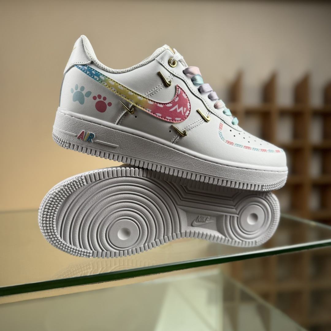 Nike Air Force 1'07 Low 四勾彩虹蛋糕 空军一号低帮休闲板鞋 ZH0316-115