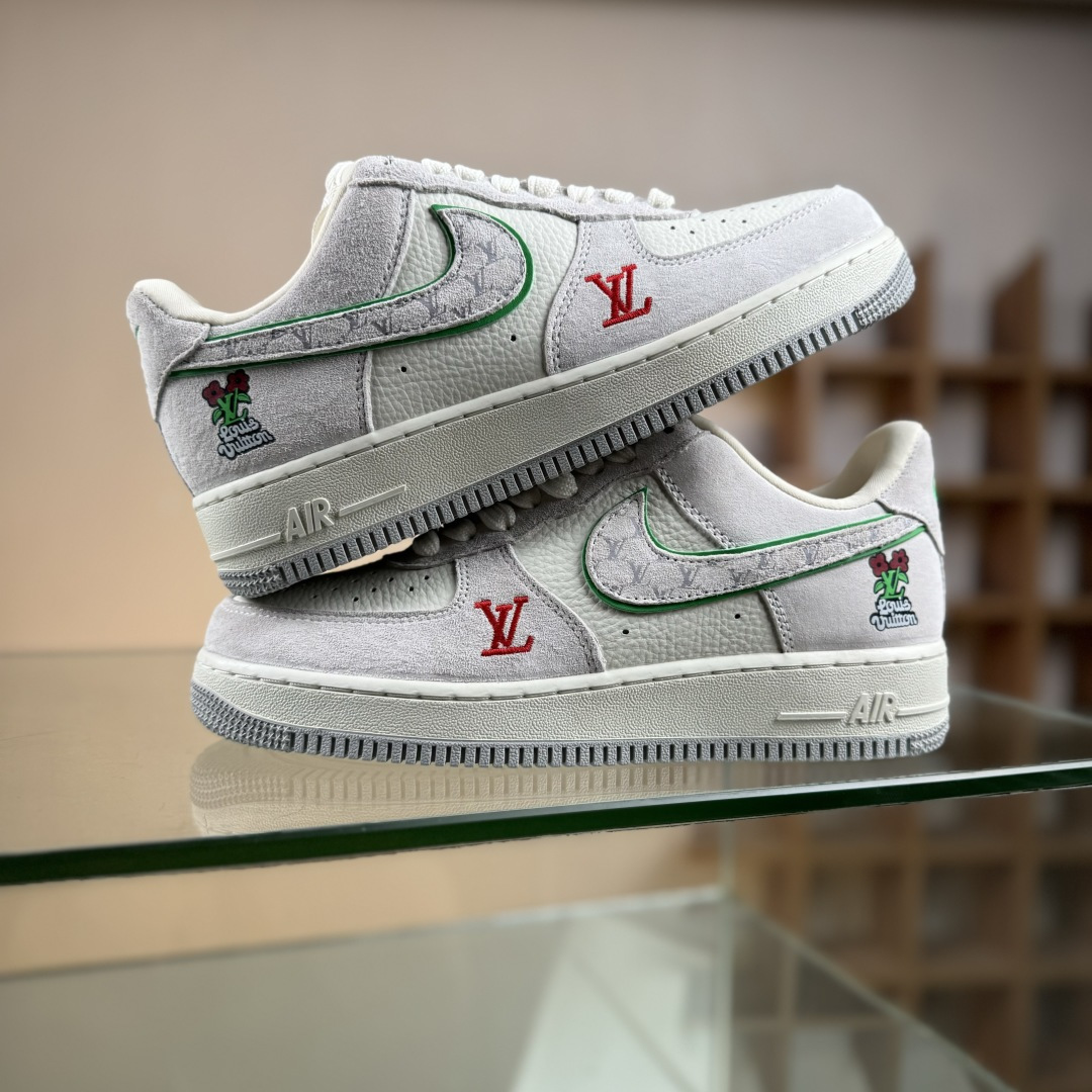 Nike Air Force 1'07 Low LV联名 白灰红 空军一号低帮休闲板鞋 YF9511-802