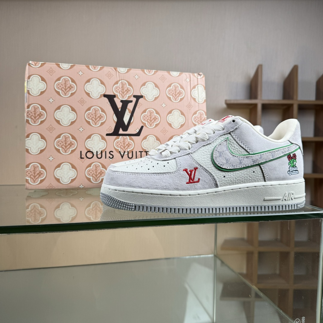Nike Air Force 1'07 Low LV联名 白灰红 空军一号低帮休闲板鞋 YF9511-802