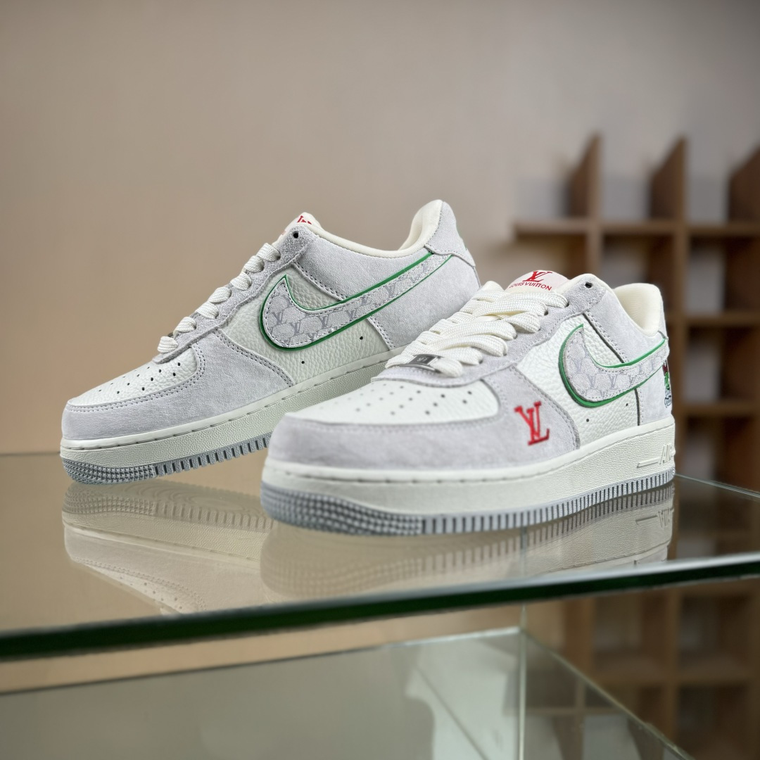 Nike Air Force 1'07 Low LV联名 白灰红 空军一号低帮休闲板鞋 YF9511-802