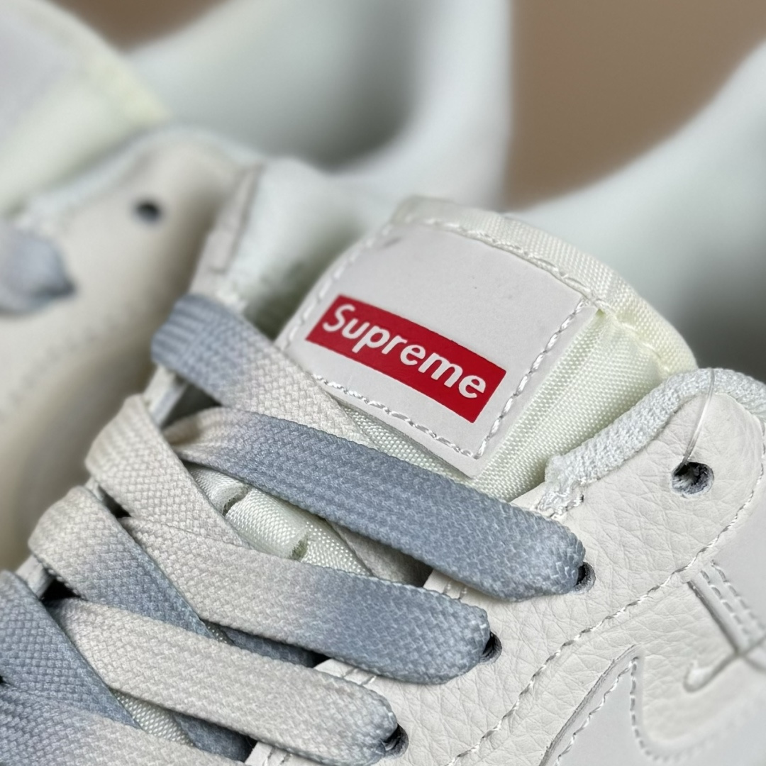 Nike Air Force 1'07 Low Supreme联名 米灰水晶底 空军一号低帮休闲板鞋 XX3168-178