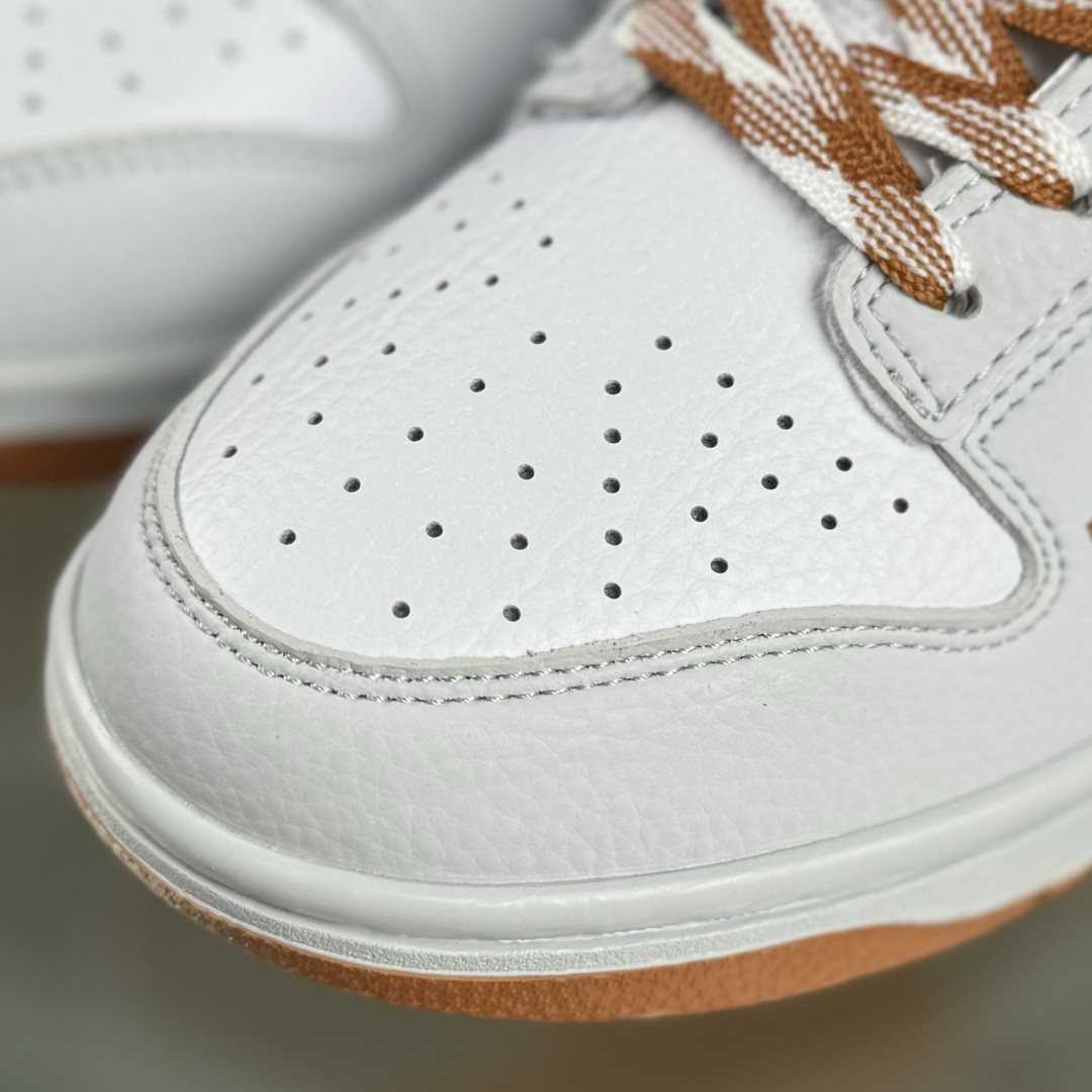 Nike SB Dunk Low LV联名 白灰棕蓝 周年高端定制 低帮休闲板鞋 SC0601-474