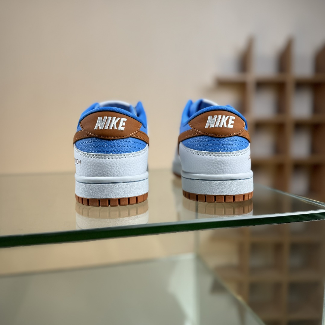 Nike SB Dunk Low LV联名 白灰棕蓝 周年高端定制 低帮休闲板鞋 SC0601-474