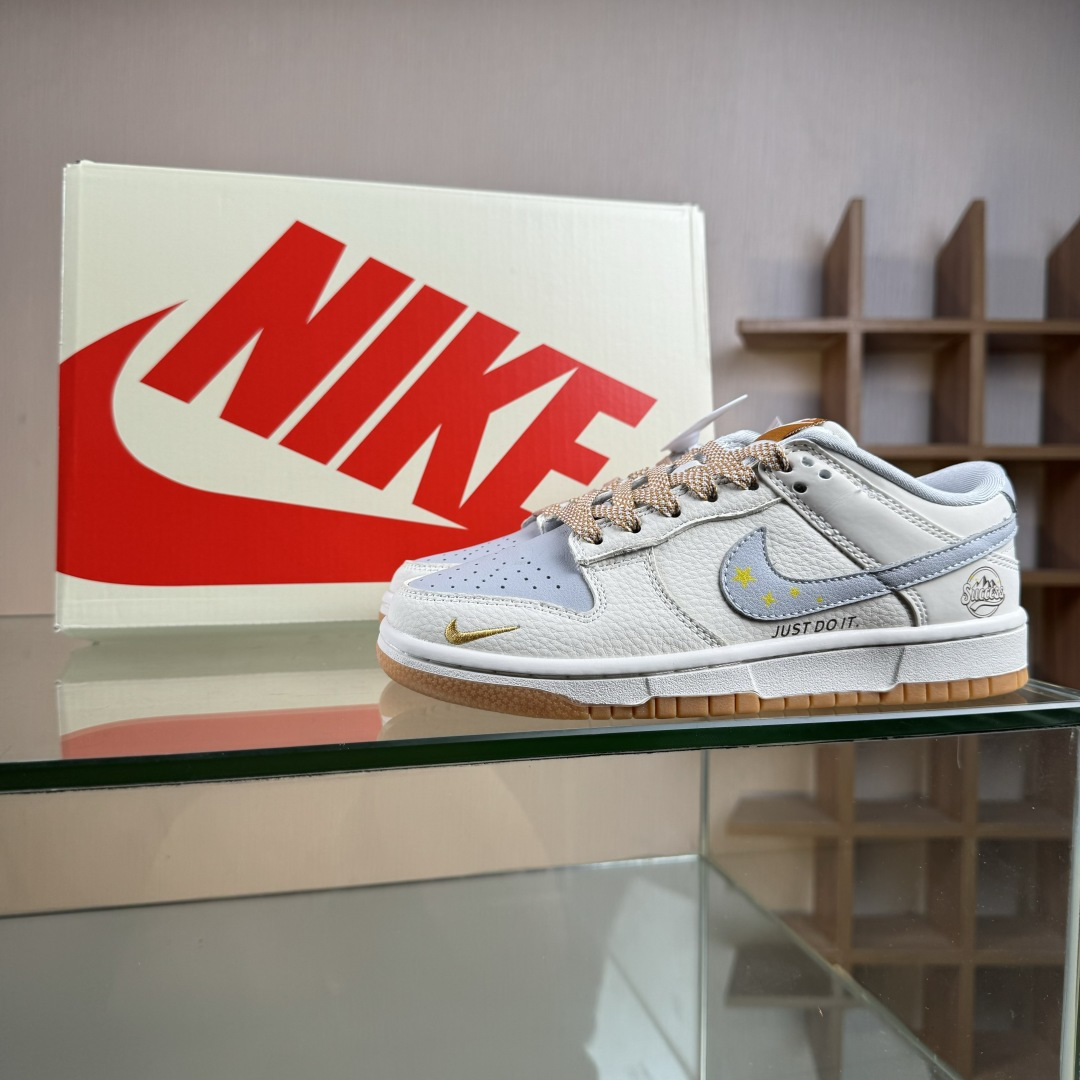 Nike SB Dunk Low x Ju Do It 白灰小勾满天星 LW1818-122
