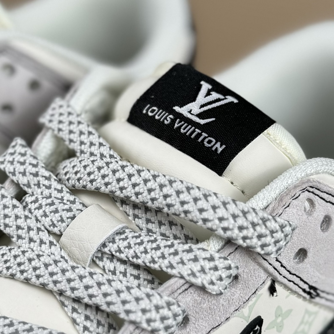 Nike SB Dunk Low LV联名 涂鸦双拼 周年高端定制 低帮休闲板鞋 CX5050-Y01